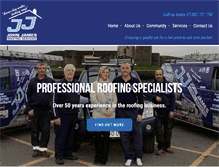 Tablet Screenshot of johnjamesroofing.com